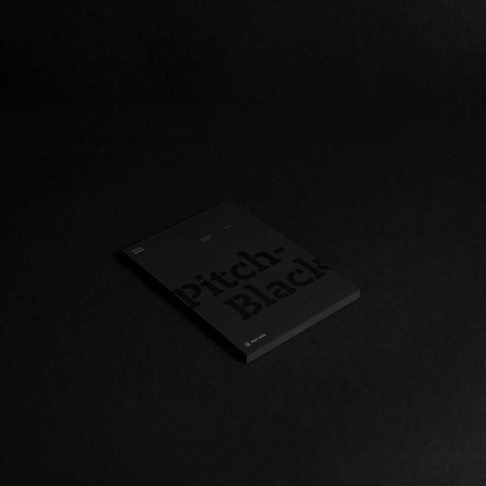 Pitch-Black A5 pad — plain