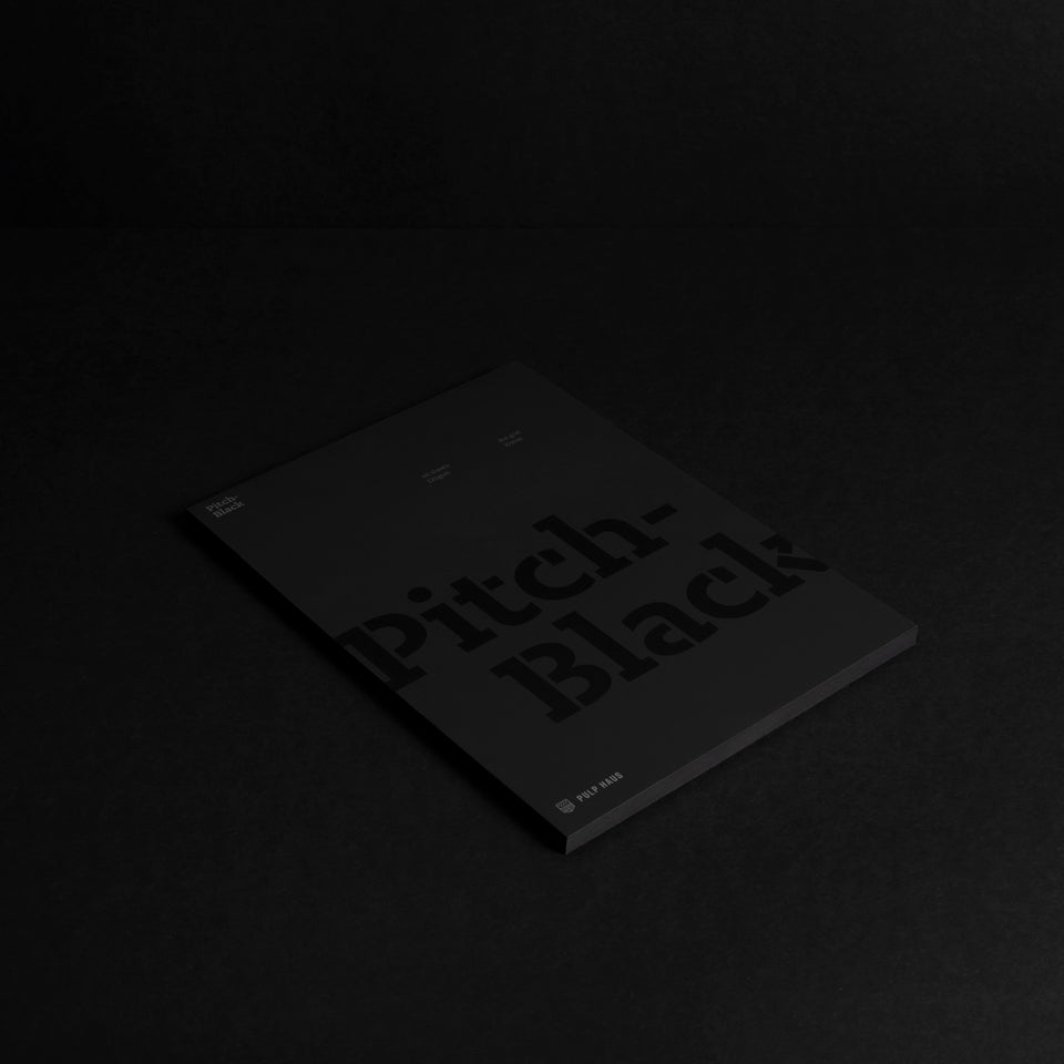 Pitch-Black A4 pad — dot grid