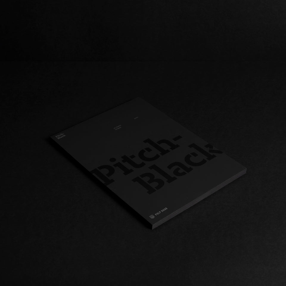 Pitch-Black A4 pad — plain