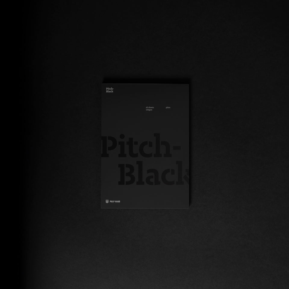 Pitch-Black A5 pad — plain